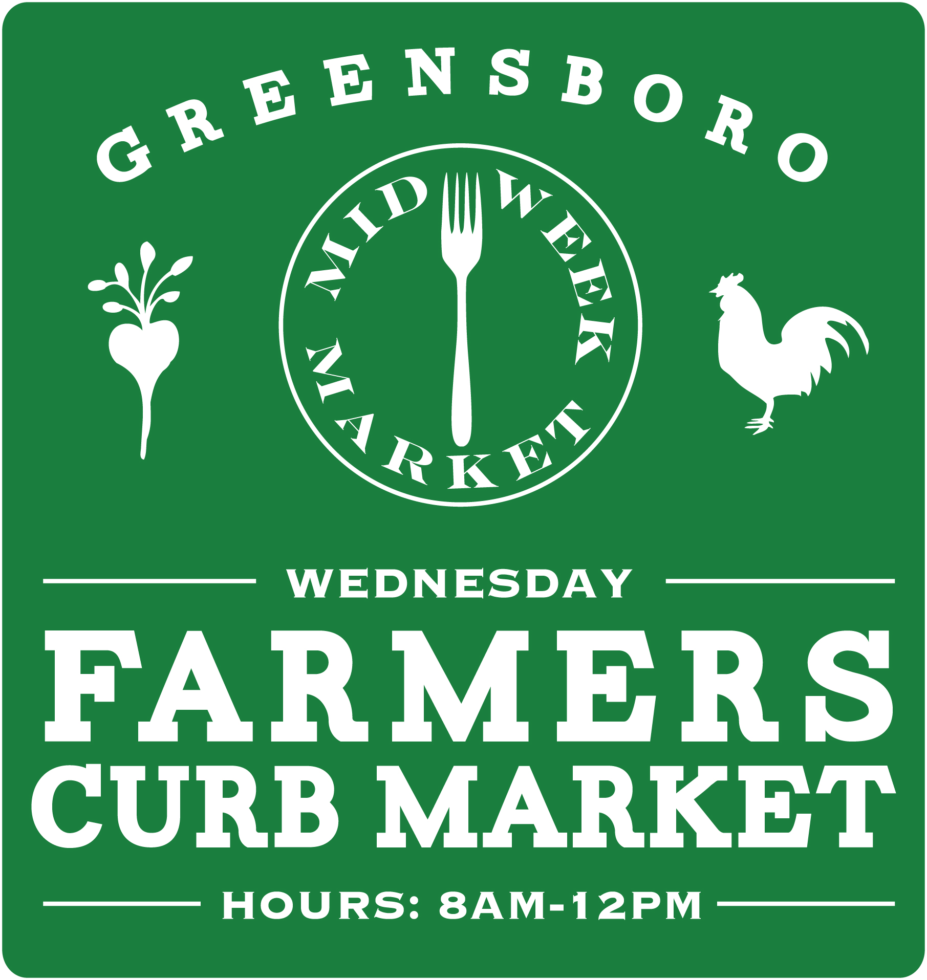 Mid-Week Market Re-Opens at the Greensboro Farmers Curb Market on Wednesday, April 17th from 8 am – 12 pm