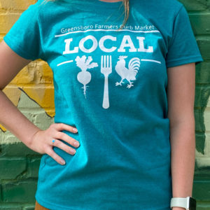 slim cut t-shirt in teal