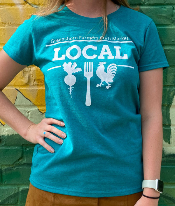 slim cut t-shirt in teal