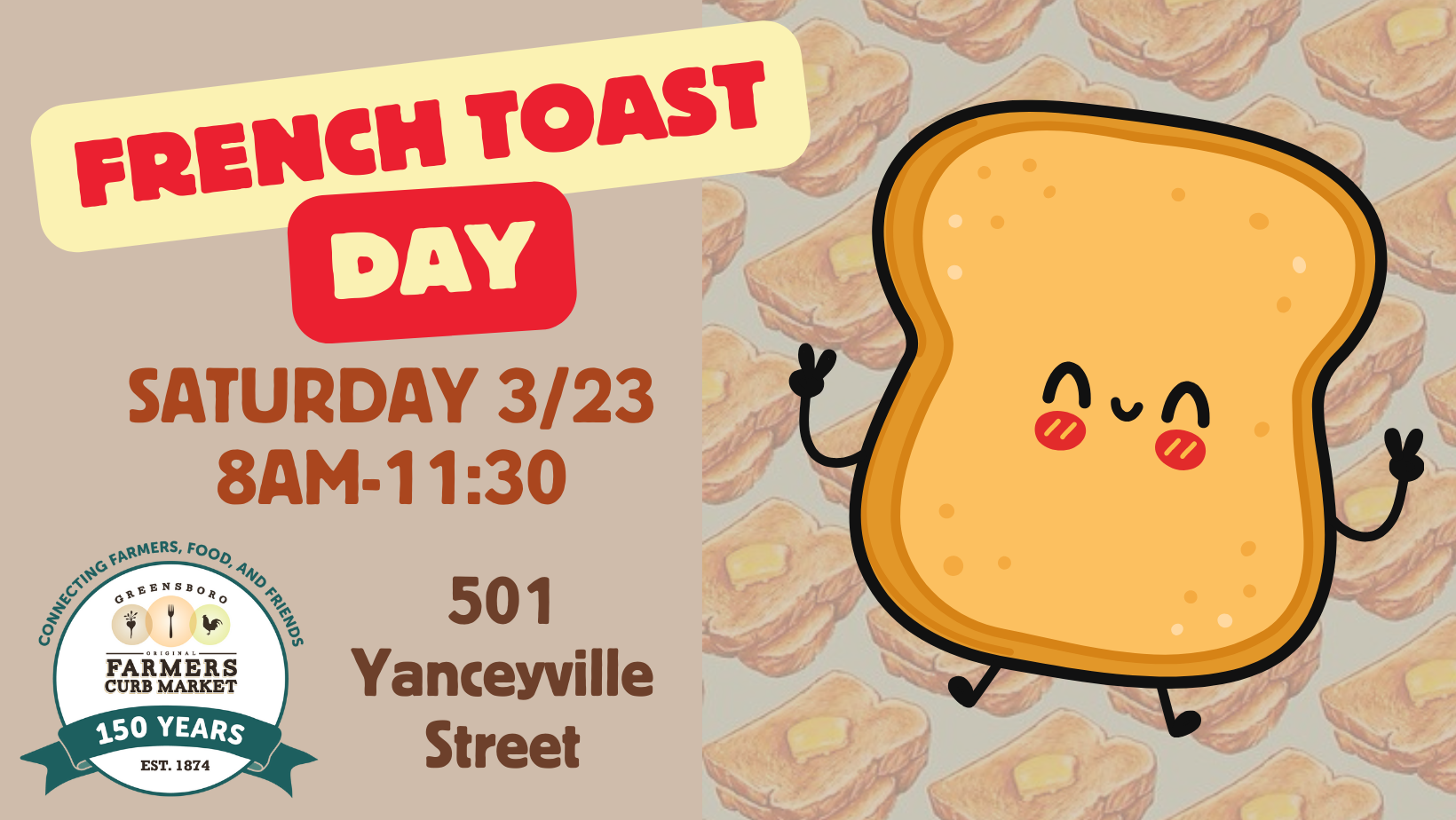 French Toast Day Menu Announced!