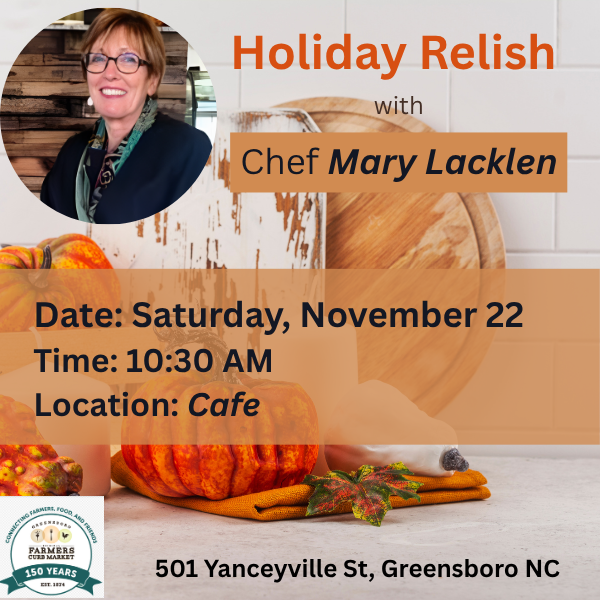 Holiday Relish with Chef Mary Lacklen